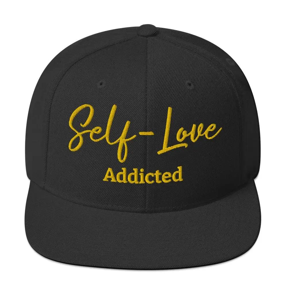 Self Love Addicted Snapback Hat with Embroidery by Maiden-Art