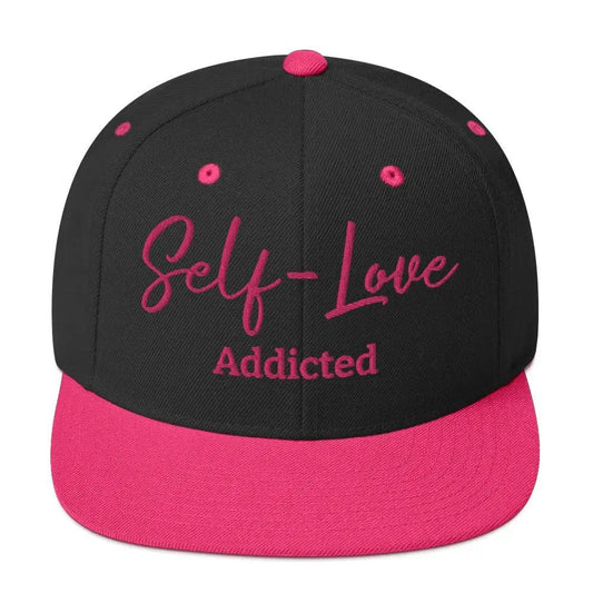 Self Love Addicted Snapback Hat with Embroidery by Maiden-Art