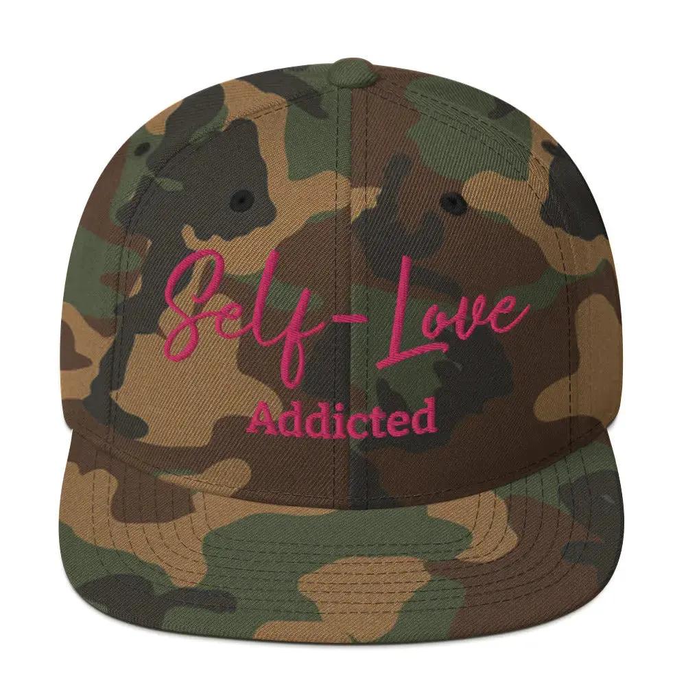 Self Love Addicted Snapback Hat with Embroidery by Maiden-Art
