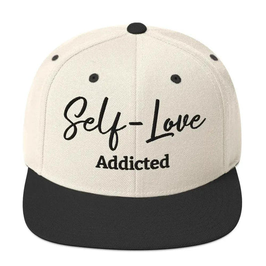 Self Love Addicted Snapback Hat with Embroidery by Maiden-Art