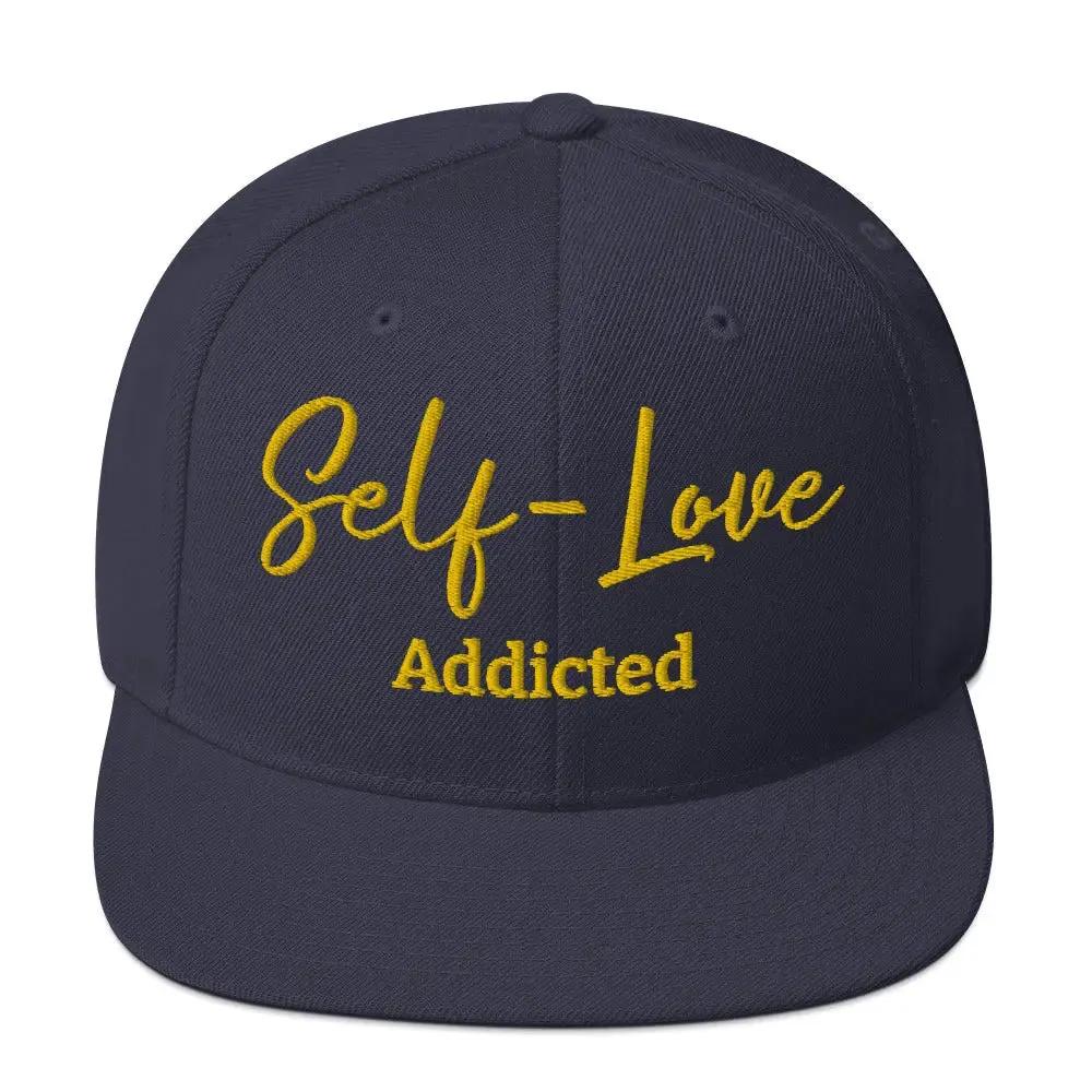 Self Love Addicted Snapback Hat with Embroidery by Maiden-Art