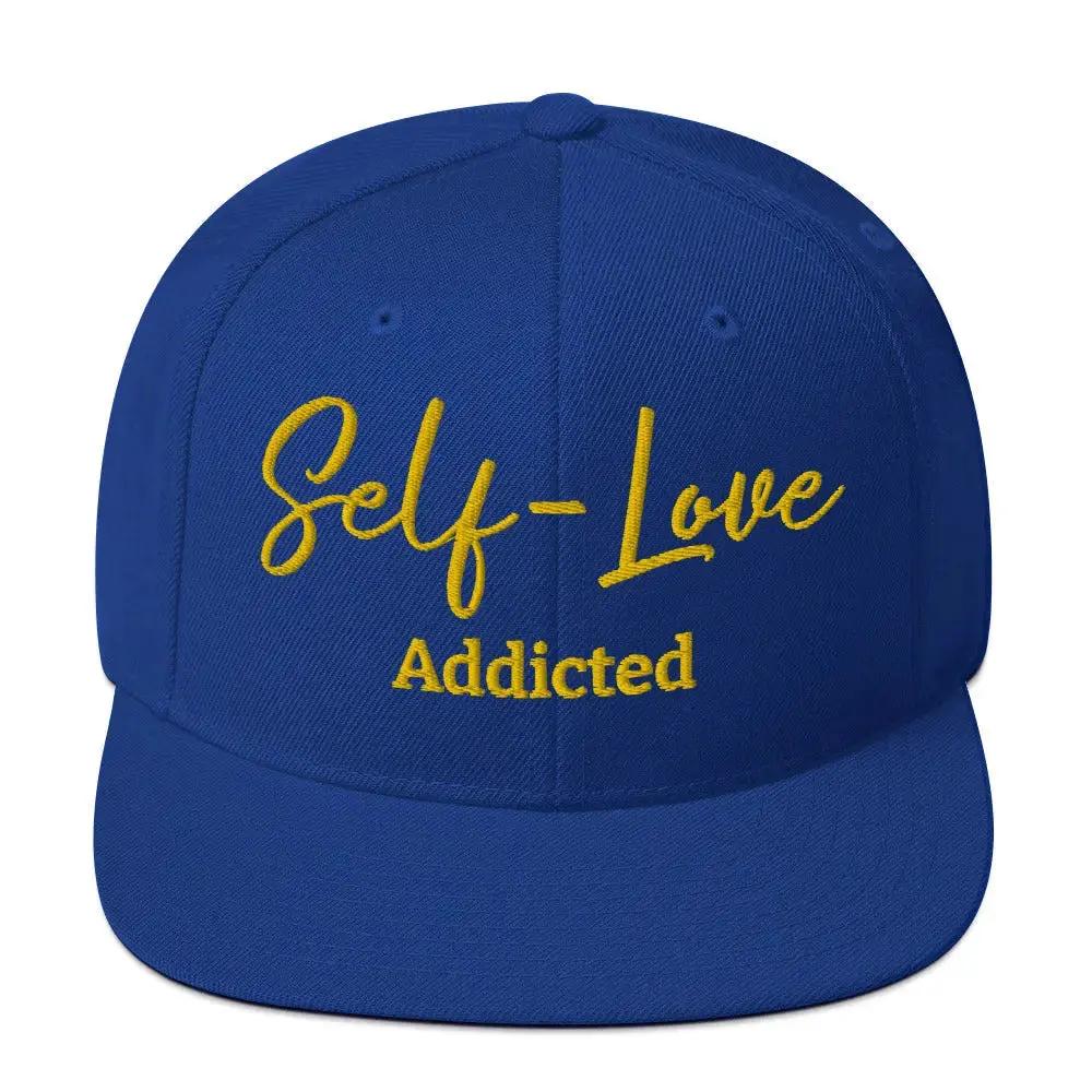 Self Love Addicted Snapback Hat with Embroidery by Maiden-Art