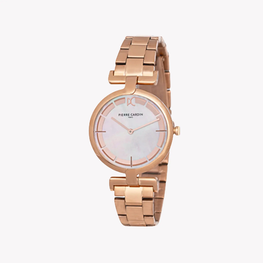 Pierre Cardin Women's Rose Gold Watch, White Dial | Cmd.3539 by PIERRE CARDIN