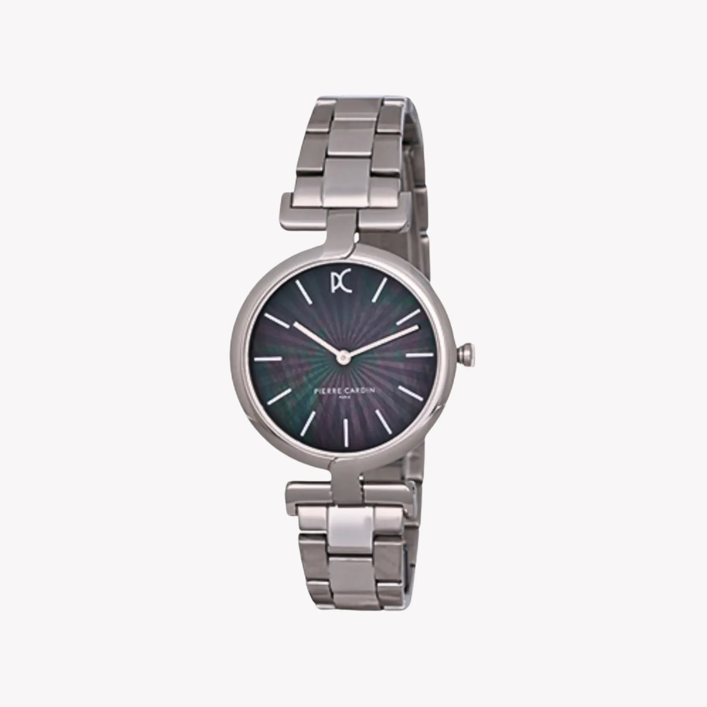 Pierre Cardin Women's Silver Watch, Black Mother Of Pearls | Cmd.3541 by PIERRE CARDIN