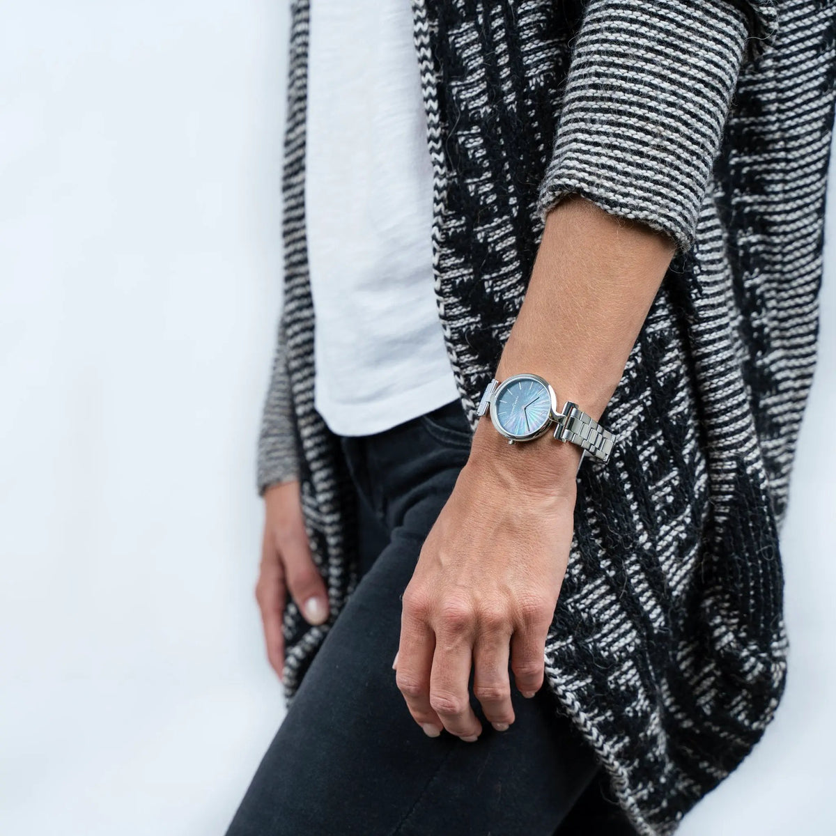 Pierre Cardin Women's Silver Watch, Black Mother Of Pearls | Cmd.3541 by PIERRE CARDIN