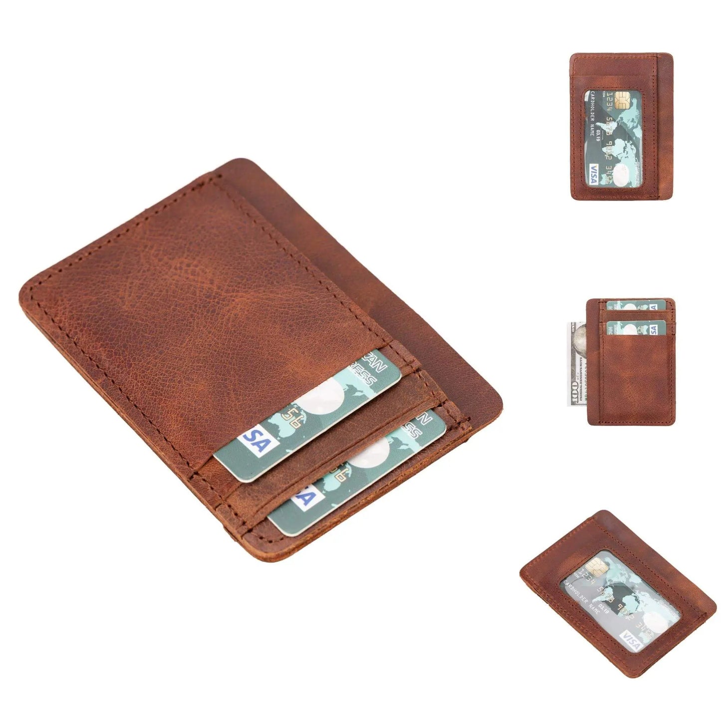 Cody Leather Card Holder and Wallet for Unisex by TORONATA