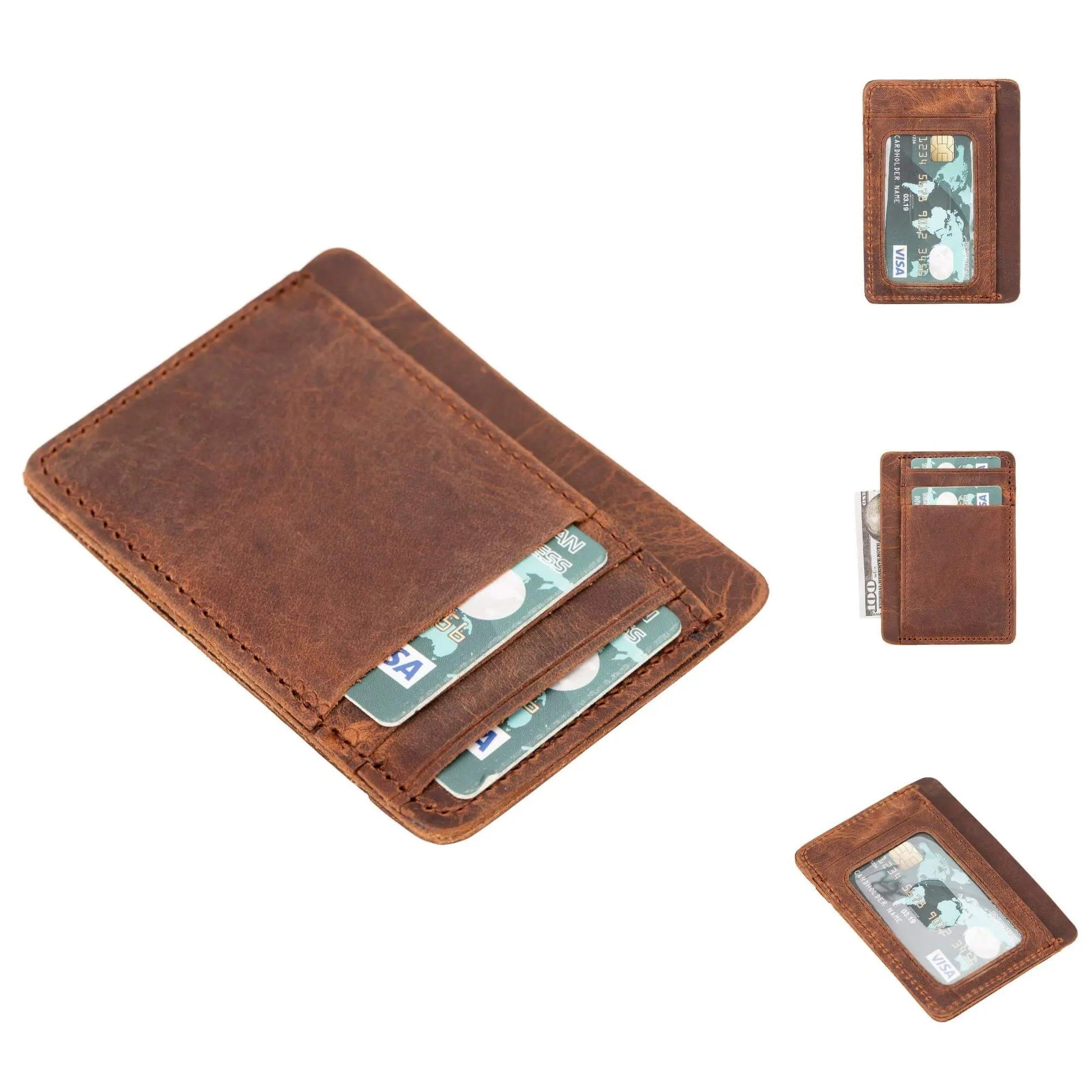 Cody Leather Card Holder and Wallet for Unisex by TORONATA
