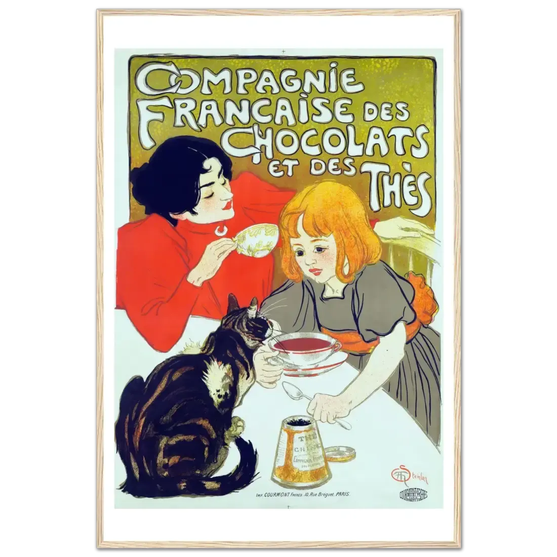 Compagnie Française des Chocolats et des Thés artwork poster by Art-O-Rama Shop