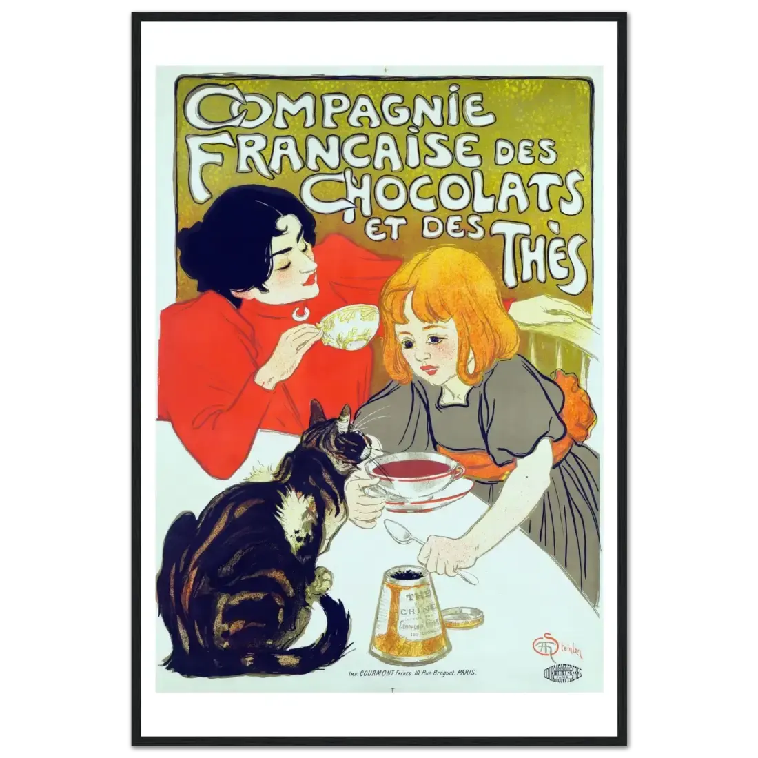 Compagnie Française des Chocolats et des Thés artwork poster by Art-O-Rama Shop