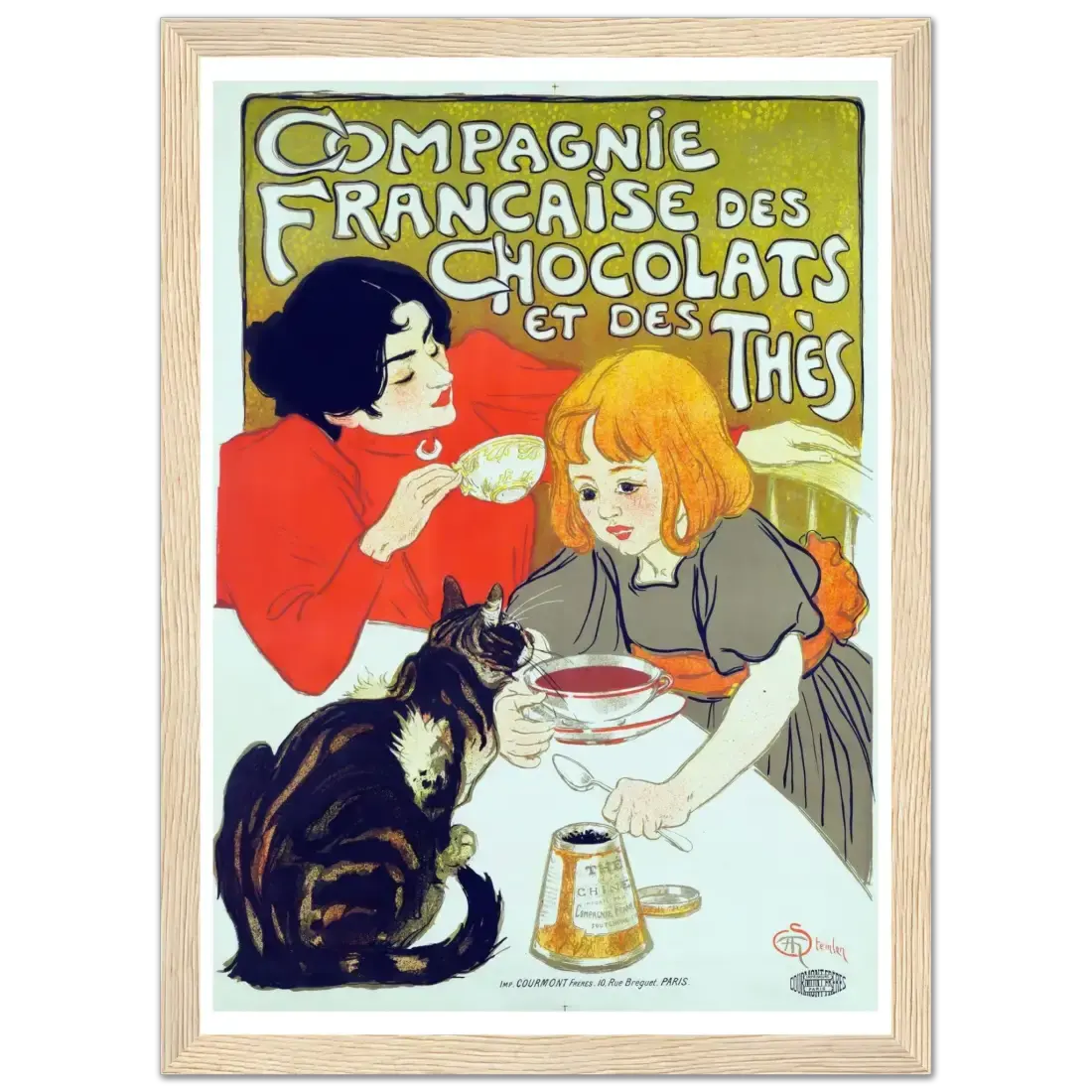 Compagnie Française des Chocolats et des Thés artwork poster by Art-O-Rama Shop