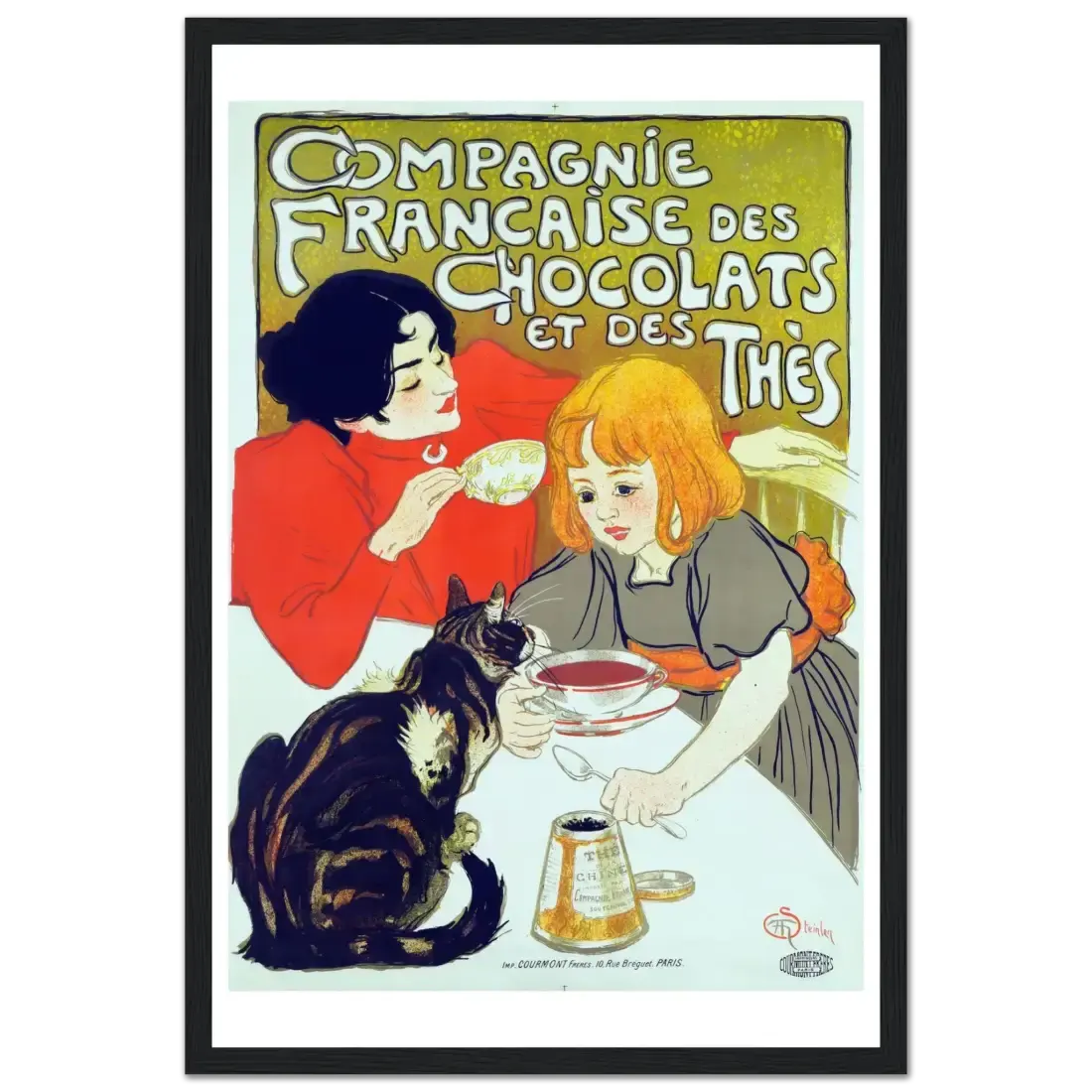 Compagnie Française des Chocolats et des Thés artwork poster by Art-O-Rama Shop