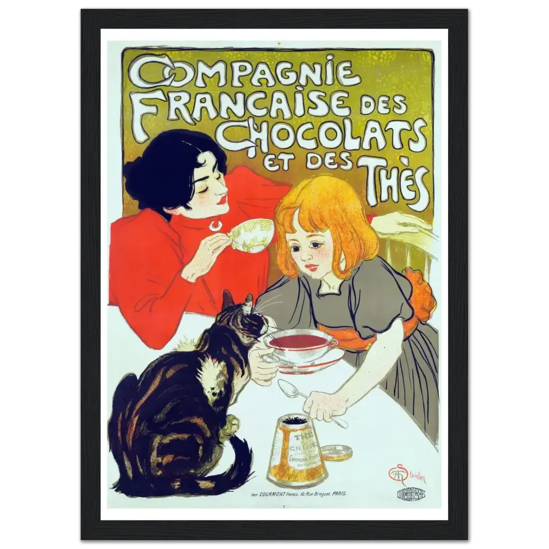 Compagnie Française des Chocolats et des Thés artwork poster by Art-O-Rama Shop