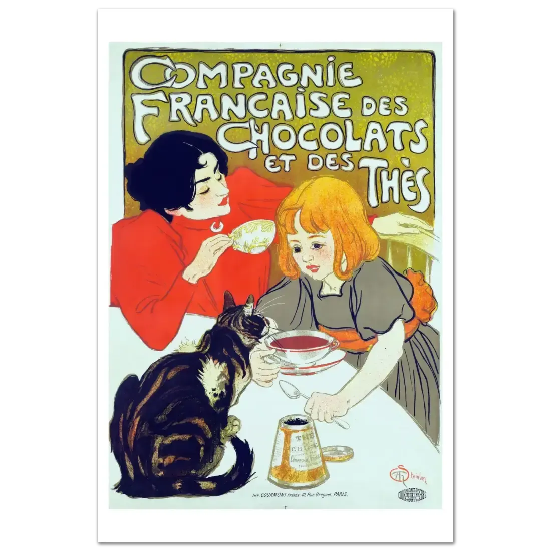 Compagnie Française des Chocolats et des Thés artwork poster by Art-O-Rama Shop