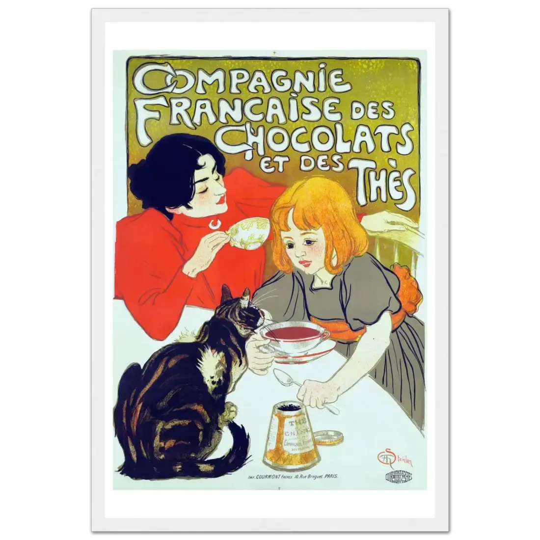 Compagnie Française des Chocolats et des Thés artwork poster by Art-O-Rama Shop