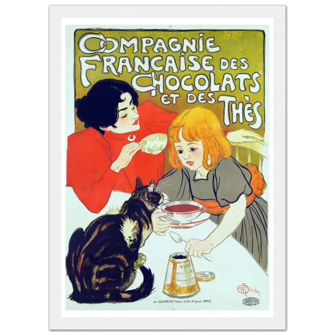 Compagnie Française des Chocolats et des Thés artwork poster by Art-O-Rama Shop