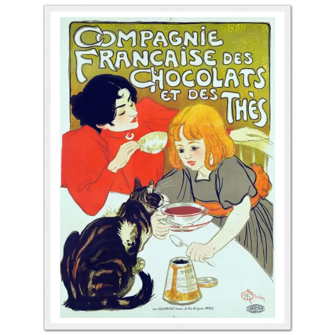 Compagnie Française des Chocolats et des Thés artwork poster by Art-O-Rama Shop