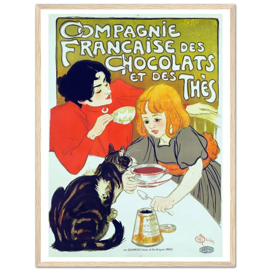 Compagnie Française des Chocolats et des Thés artwork poster by Art-O-Rama Shop