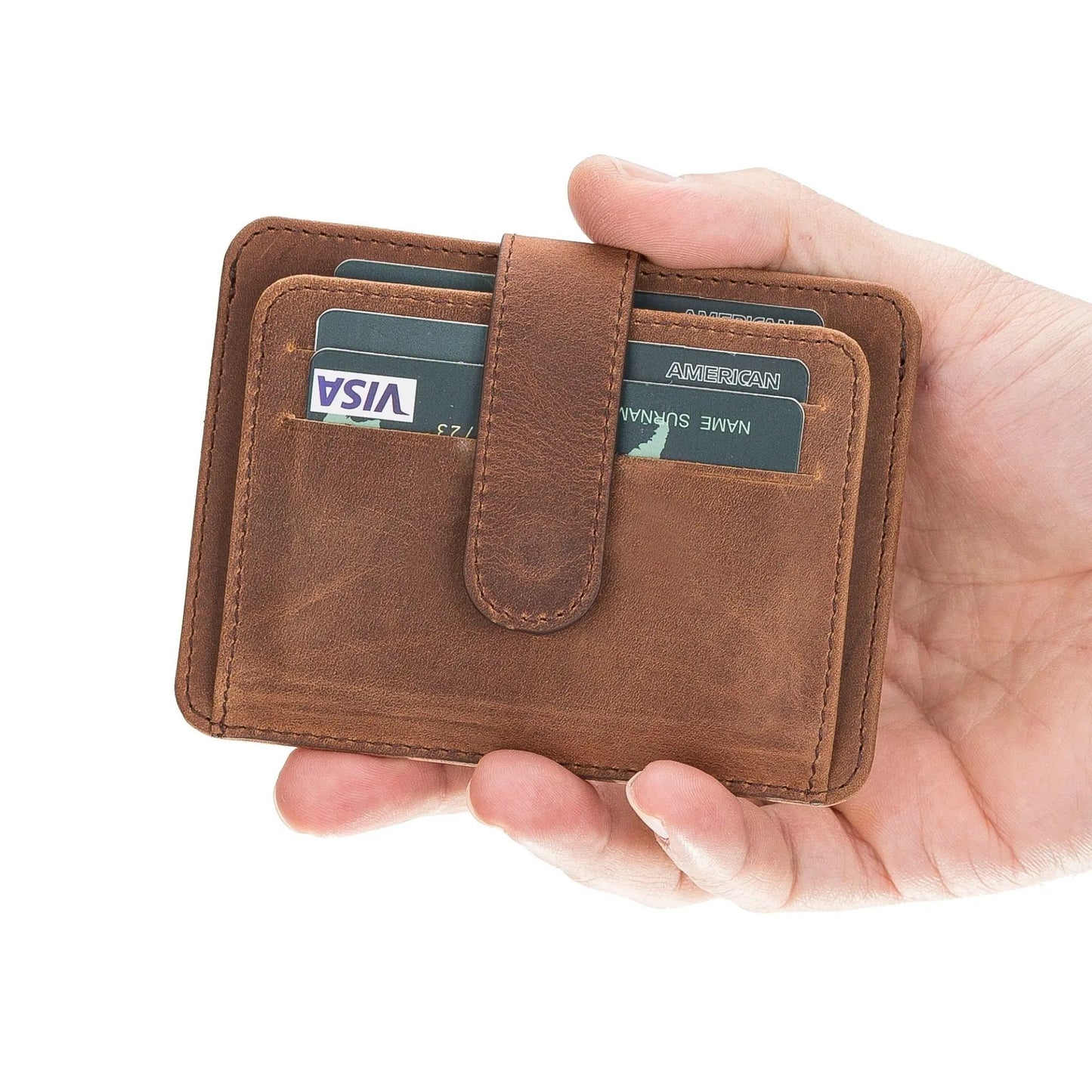 Cortez Handcrafted Leather Slim Wallet with Card Holder by TORONATA