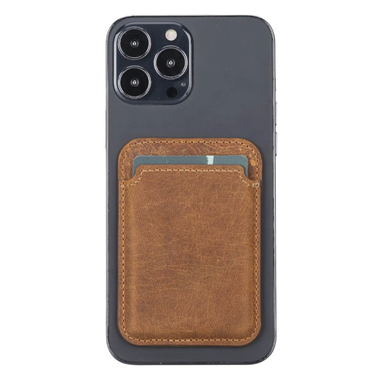 Cortland Full-Grain Leather Card Holder Wallet with Magnet by TORONATA
