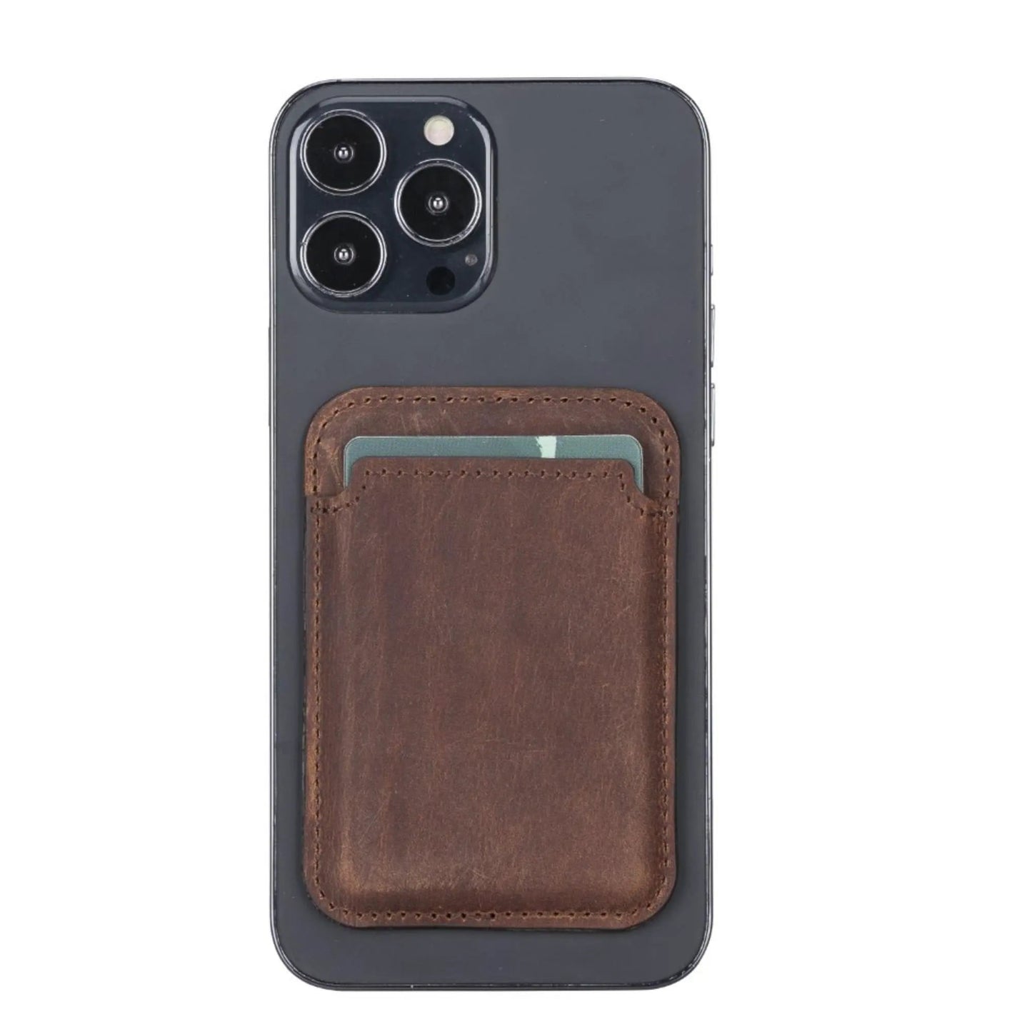 Cortland Full-Grain Leather Card Holder Wallet with Magnet by TORONATA