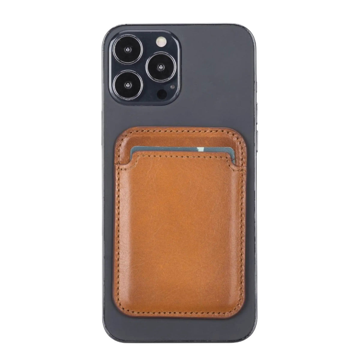 Cortland Full-Grain Leather Card Holder Wallet with Magnet by TORONATA