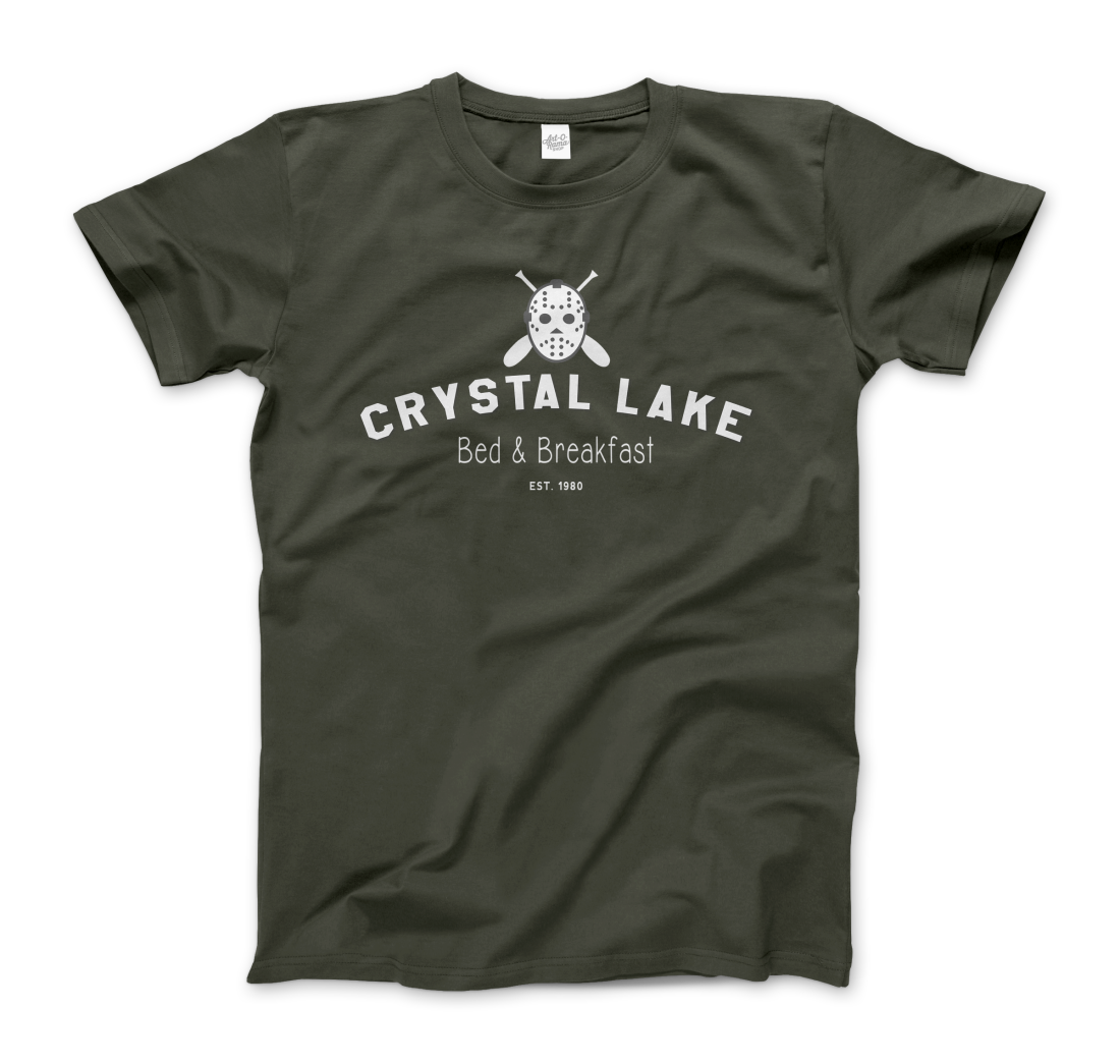 Crystal Lake, Bed & Breakfast Horror t-shirt by Art-O-Rama Shop