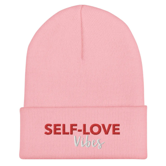 SELF- LOVE VIBES Cuffed Beanie by Maiden-Art