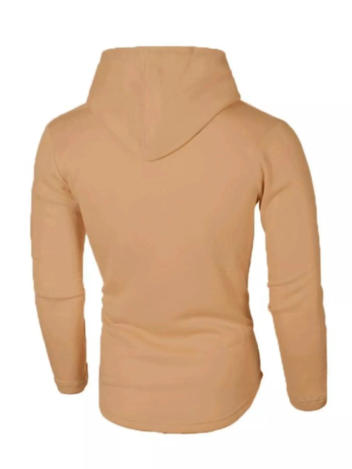 Men's Plus Size Casual Slim Fit Long Sleeve Hoodie by Partner Label