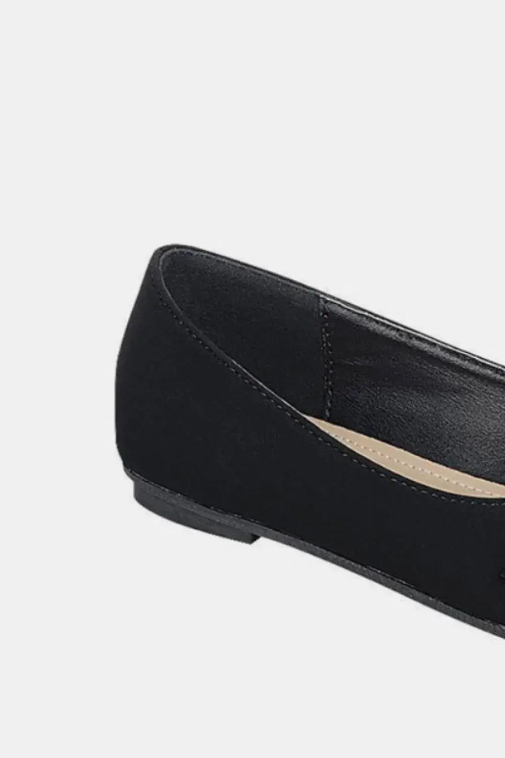 Forever Link Slip On Rhinestone Buckle Ballet Flats by Forever Link