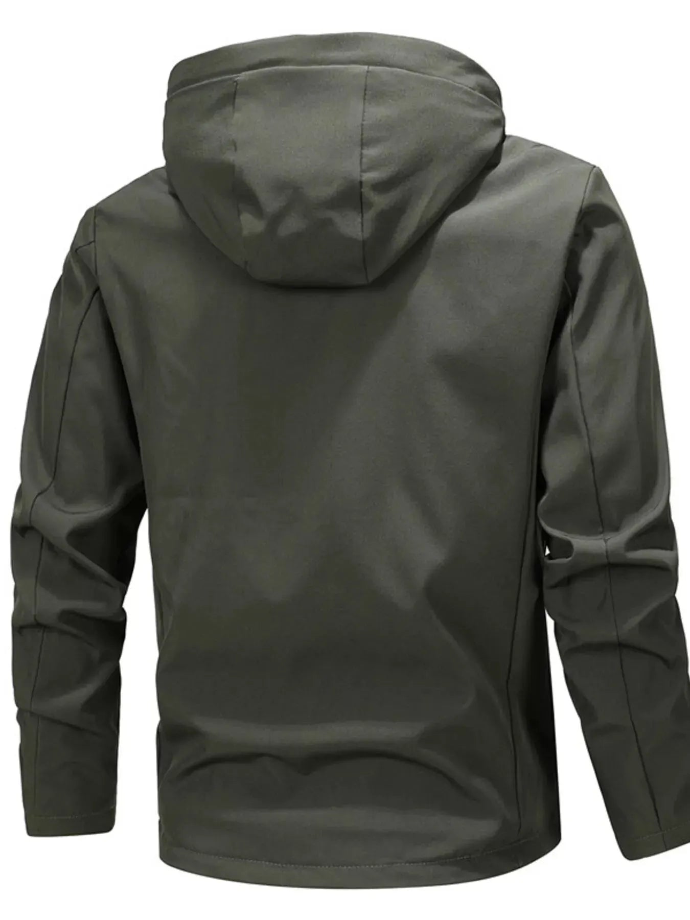 Men's Plus Size Hooded Windproof Casual Jacket by Partner Label