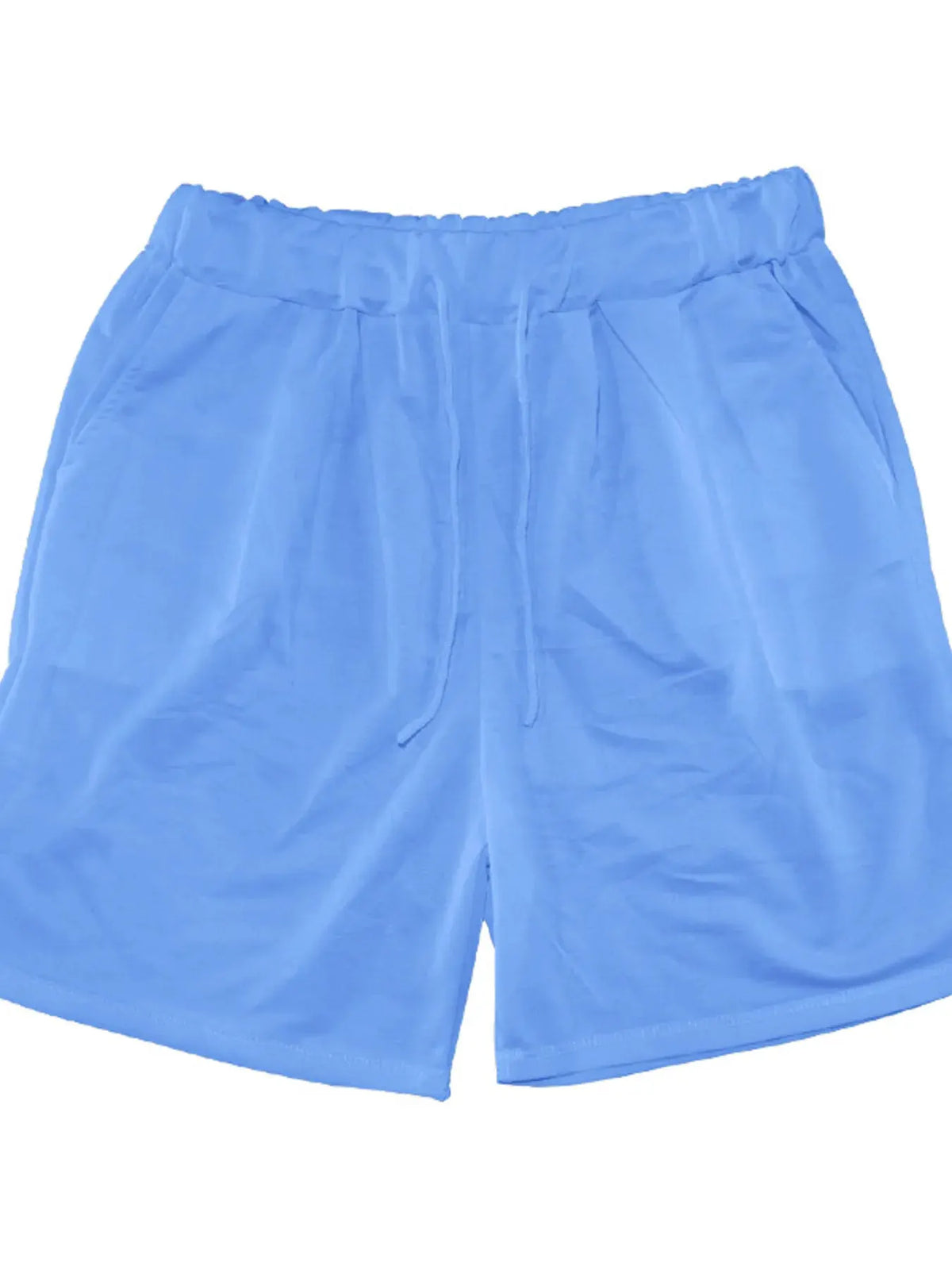 Men's Full Size Round Neck Short Sleeve Top and Shorts Set Plus Size by Partner Label