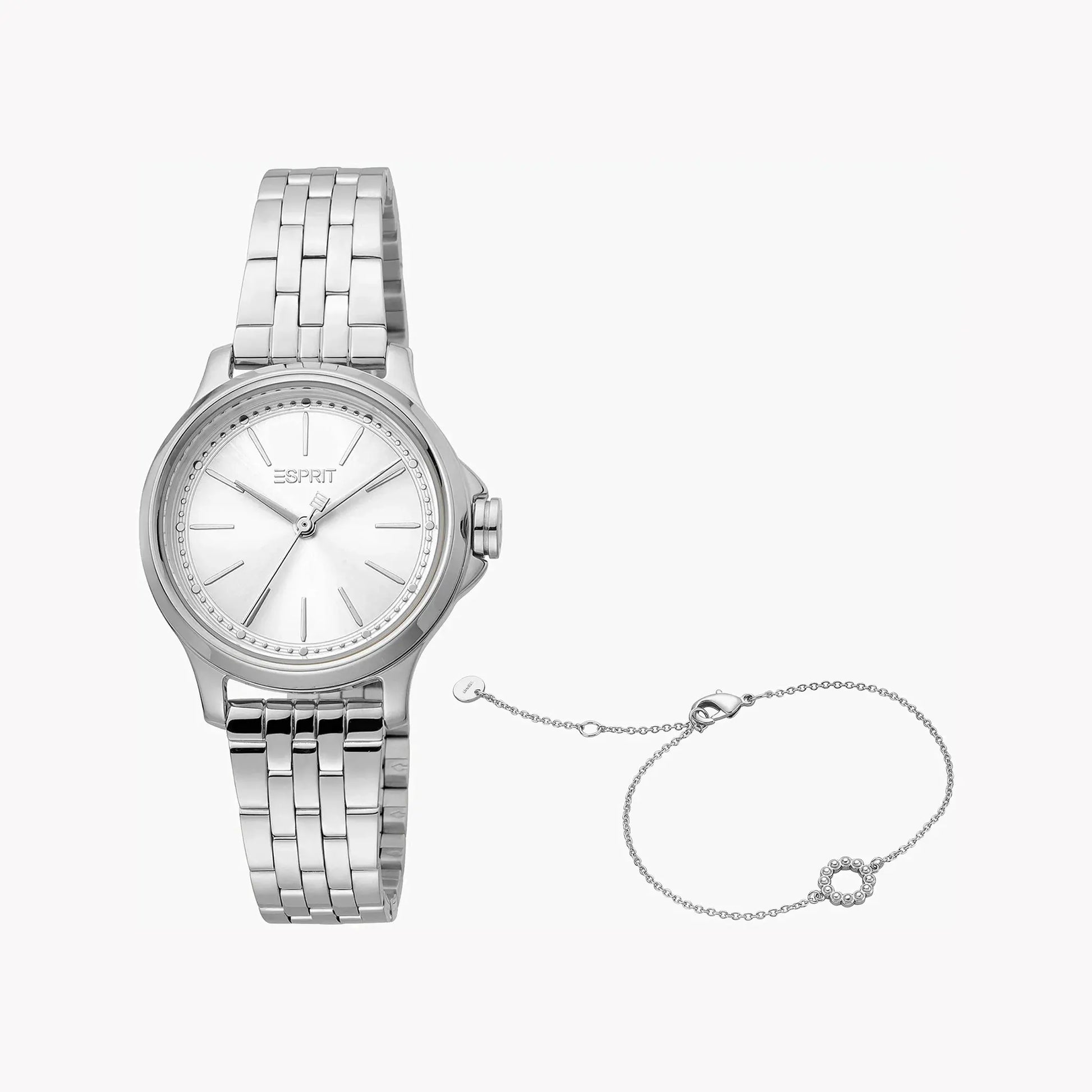 Esprit Women's Silver Stainless Steel Watch, Silver Dial | Es1l190m0025 by ESPRIT
