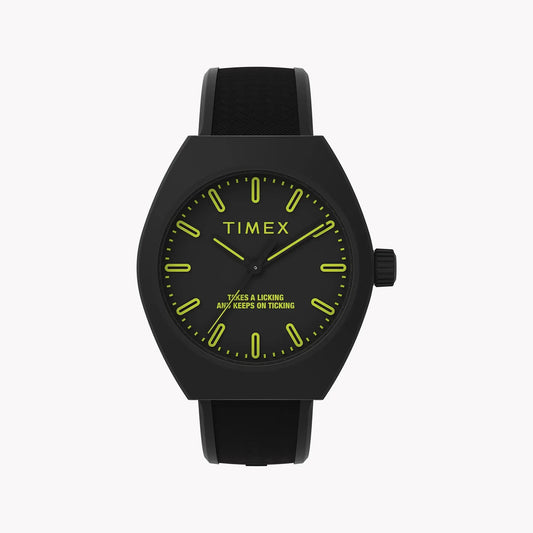 Timex Unisex Eco Ceramic Black Case Watch, Black Strap | Tw2w42400 by TIMEX