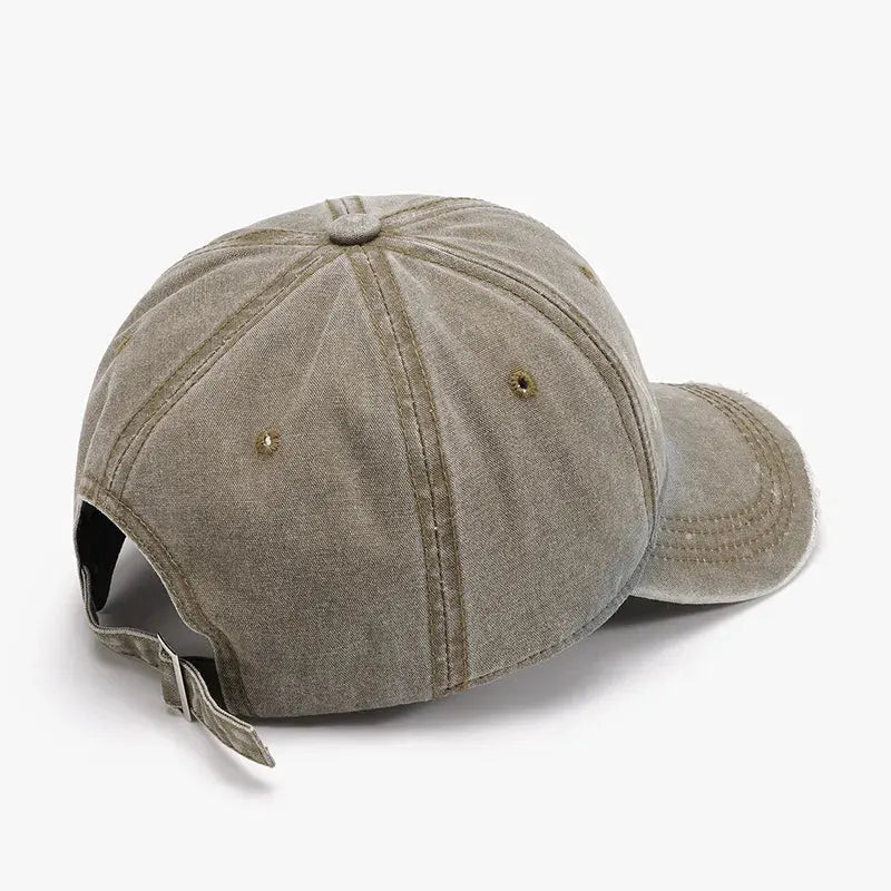 Distressed Washed Adjustable Baseball Cap by Partner Label