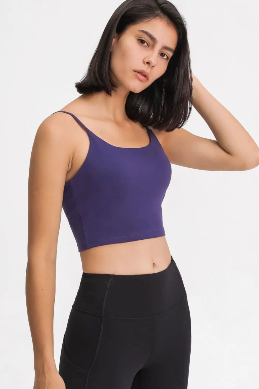Millennia Feel Like Skin Scoop Neck Sports Cami by Millennia