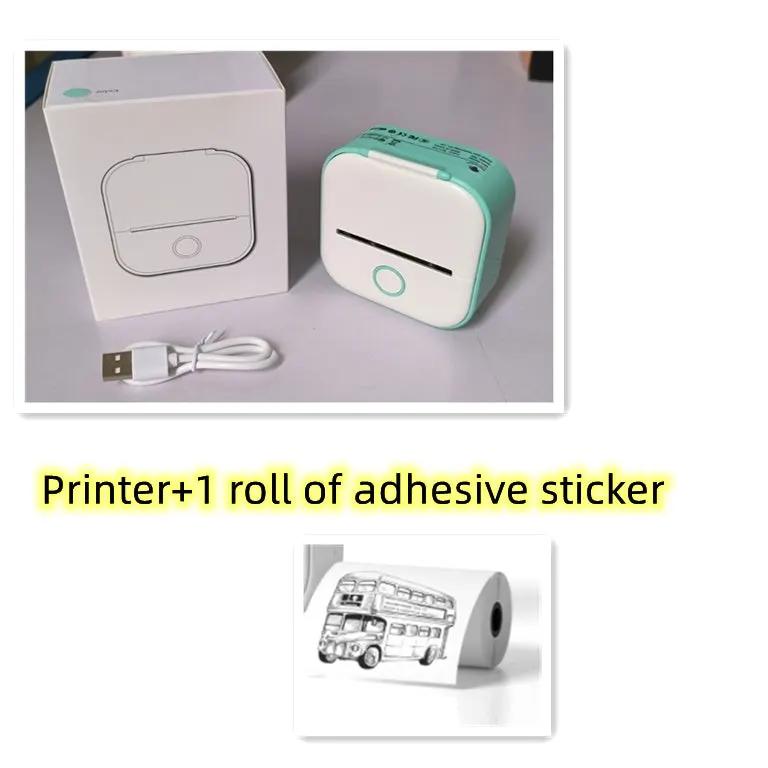 Portable Mini Thermal Label Printer Home Photo Printer Student Wrong Question Printer Bluetooth-compatible Mini Label Printer Price Tag by Maiden-Art