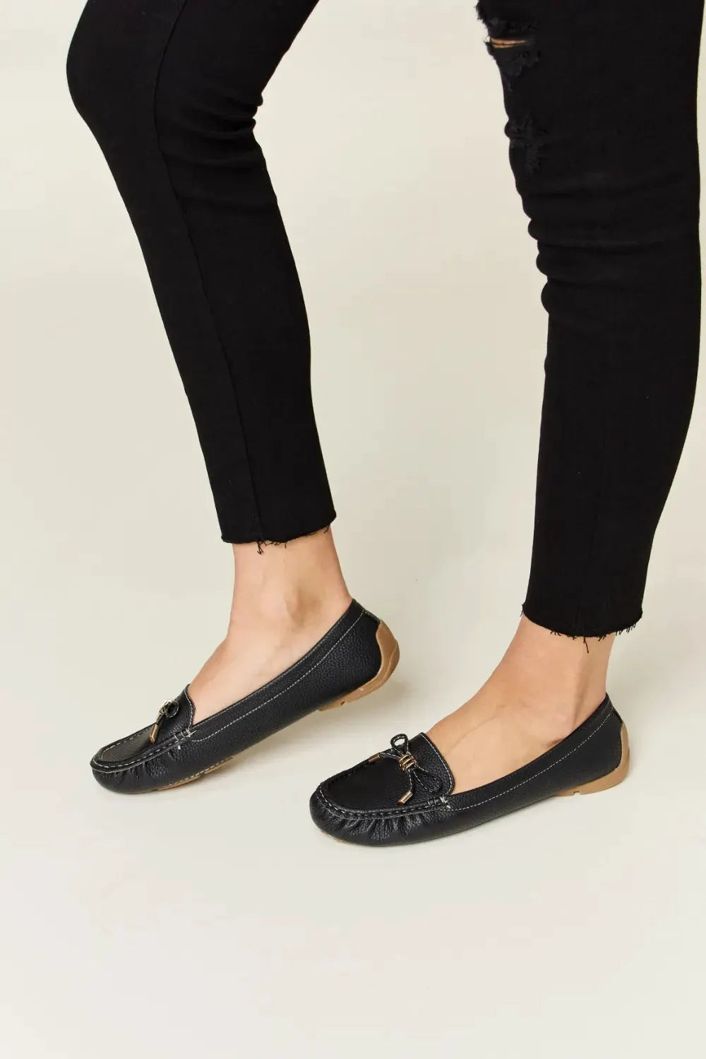 Forever Link Slip On Bow Flats Loafers by Forever Link