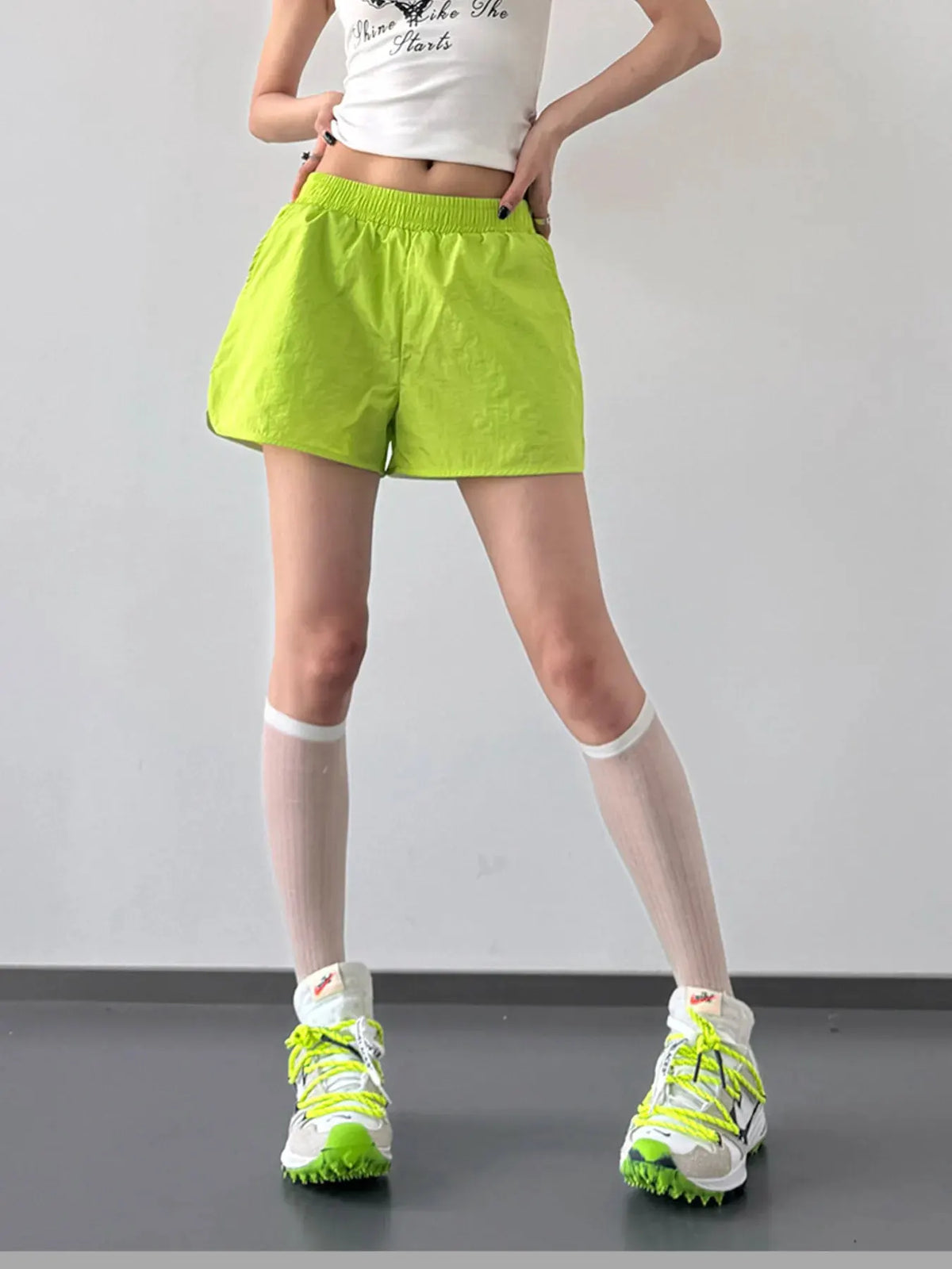 Elastic Waist Active Shorts by Partner Label