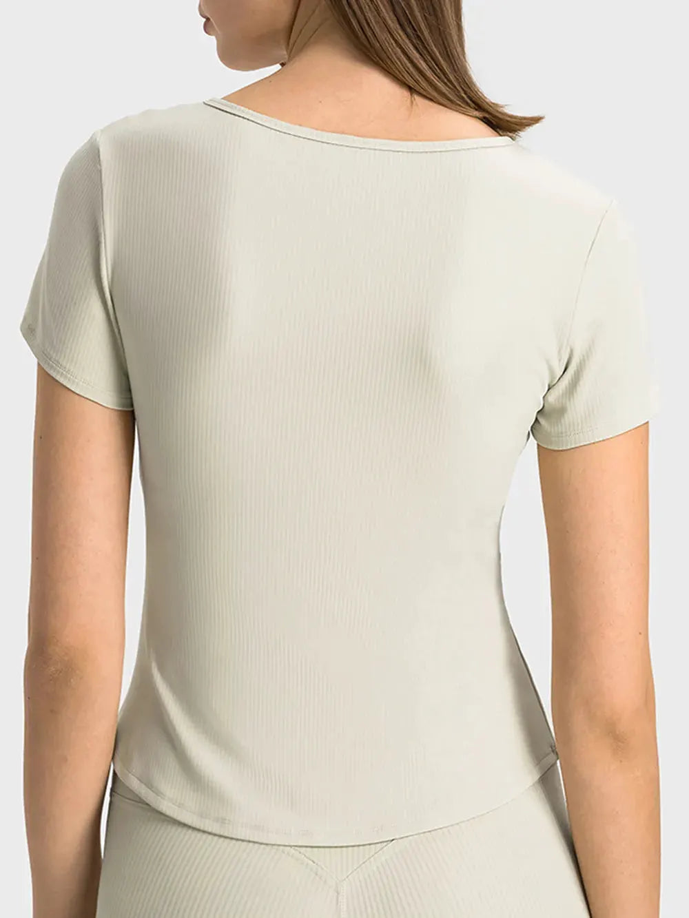 Millennia Notched Short Sleeve Active T-Shirt by Millennia