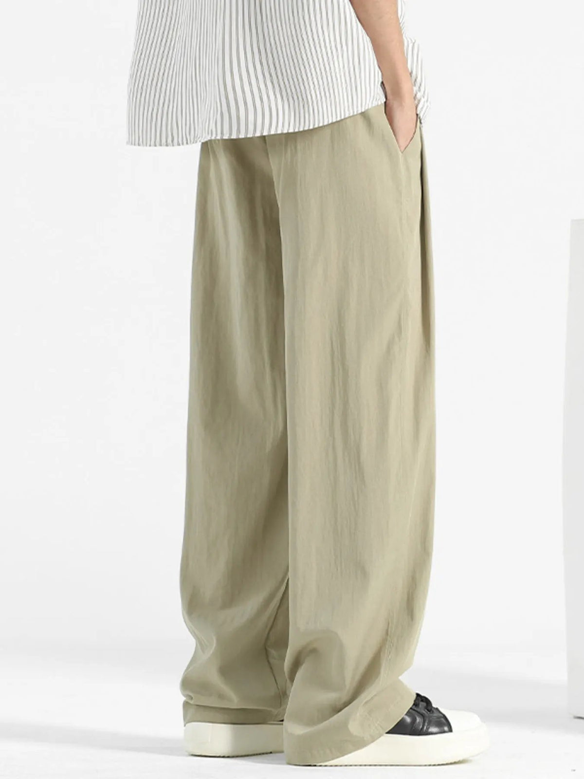 Men's Plus Size Loose Fit Drawstring Casual Pants by Partner Label