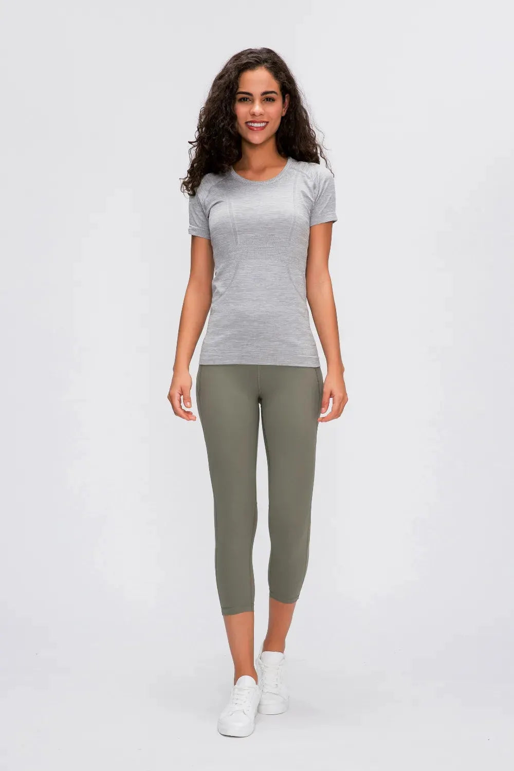 Millennia Round Neck Short Sleeve Active T-Shirt by Millennia