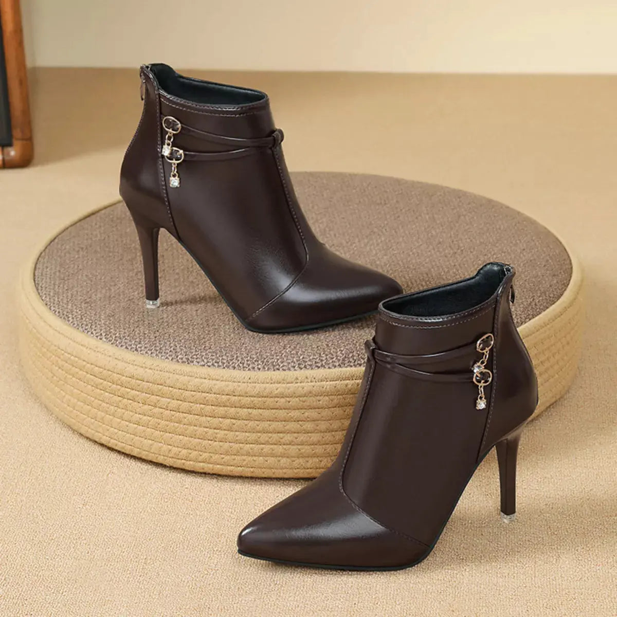 Point Toe Stiletto Boots by Partner Label