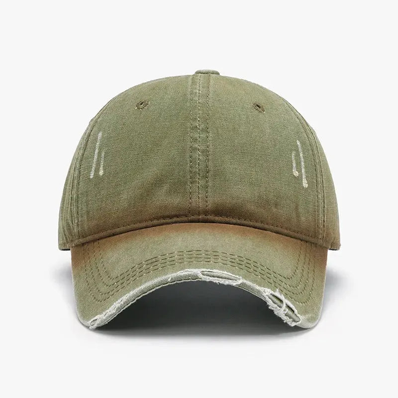 Distressed Washed Adjustable Baseball Cap by Partner Label