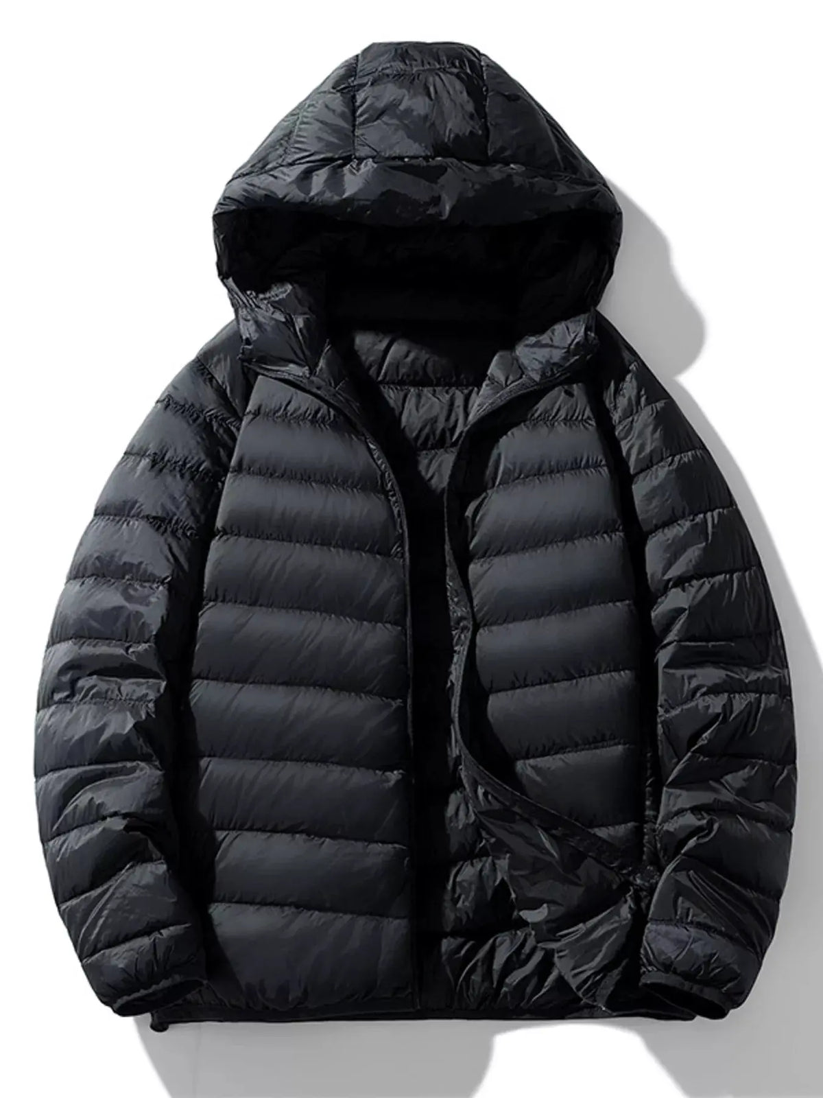Men's Lightweight Zip Up Hooded Jacket by Partner Label