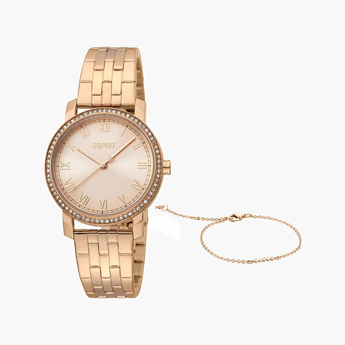 Esprit Women's Rose Gold Stainless Steel Watch, Round Case | Es1l202m0035 by ESPRIT