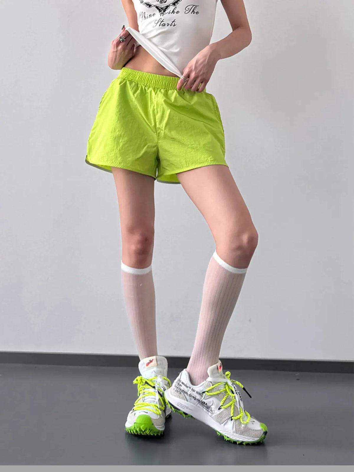 Elastic Waist Active Shorts by Partner Label