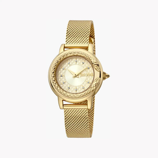 Just Cavalli Women's Gold Stainless Steel Watch, Champagne Dial | Jc1l151m0525 by JUST CAVALLI