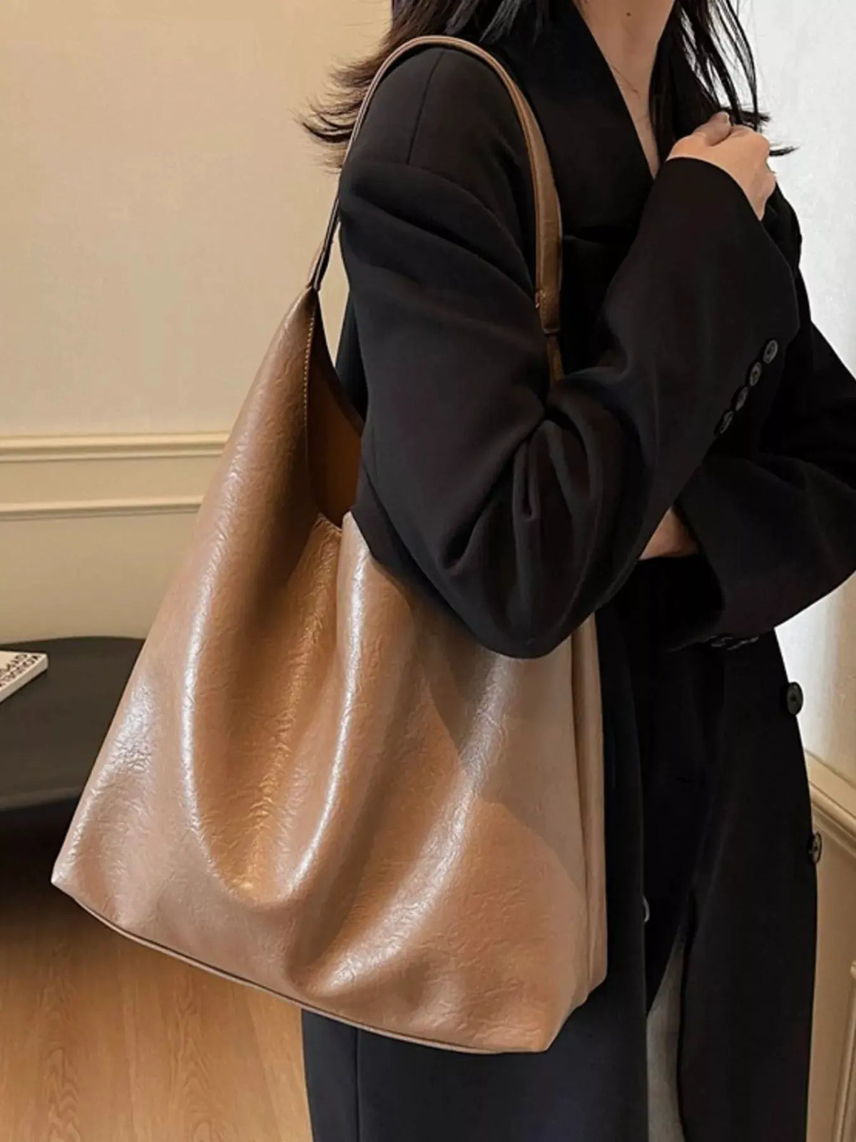 PU Leather Tote Bag by Partner Label