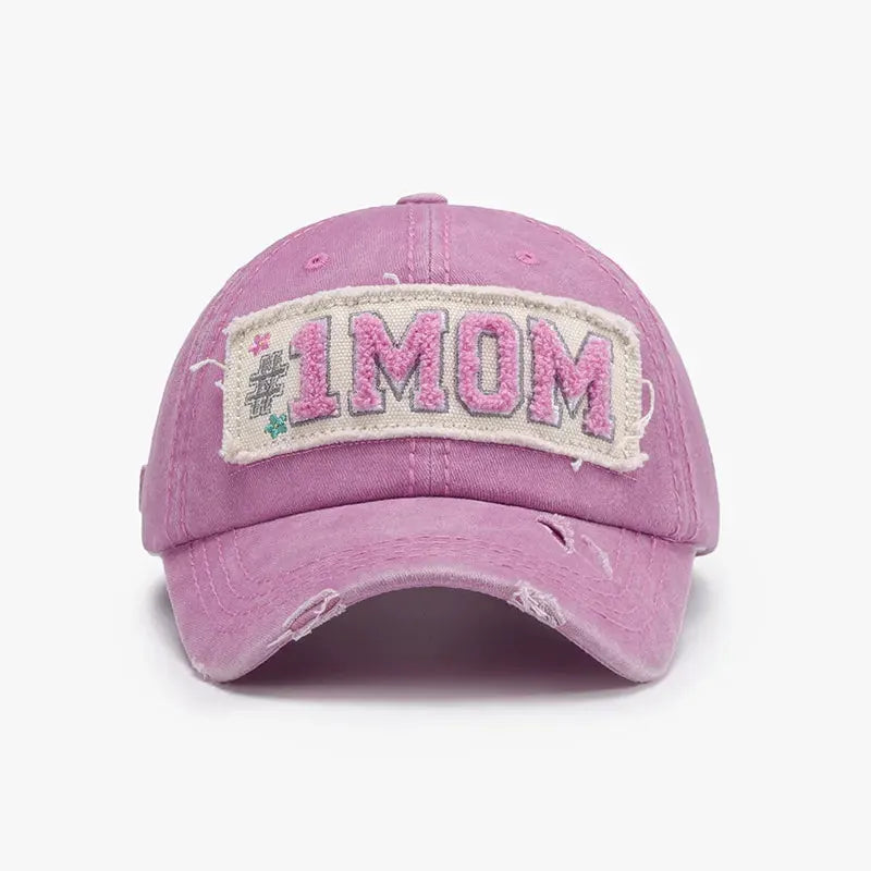 Letter Adjustable Cotton Baseball Cap by Partner Label