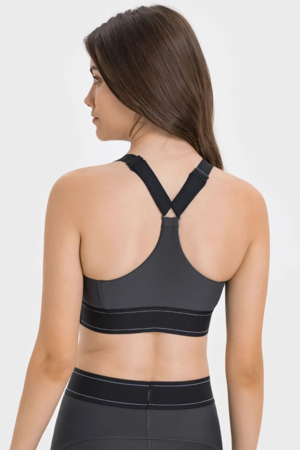 Millennia Contrast Sports Bra by Millennia